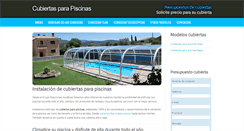 Desktop Screenshot of cubiertasparapiscinas.net